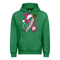 Emerald Pink Christmas Breast Cancer Ribbon Baseball Urban Hoodie - BundleAndBundleShop