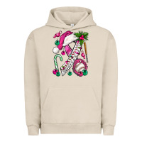 Pigment French Oak Pink Christmas Breast Cancer Ribbon Baseball Urban Hoodie - BundleAndBundleShop