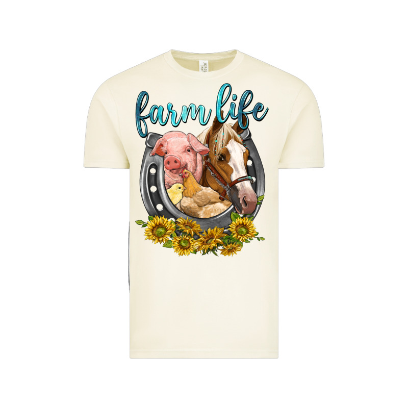 Chicken Pig Horse Farm Life Vintage Tee by texasbilliewilder | Teevron