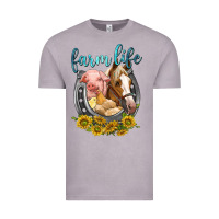 Vintage Zinc chicken pig horse farm life Vintage Tee - texasbilliewilder