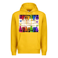 Lemon custom teacher name crayons Premium Hoodie - NancyCooperArtShop