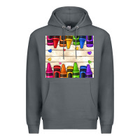 Rock custom teacher name crayons Premium Hoodie - NancyCooperArtShop