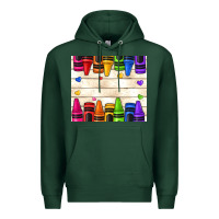 Custom Teacher Name Crayons Premium Hoodie | Teevron