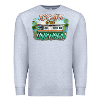 Heather Grey escape to the unknown Premium Sweatshirt - NancyCooperArtShop