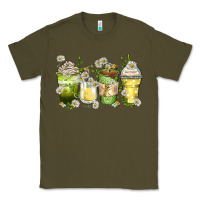 Army Green daisy coffee cups Classic Tee - Zillion Design Studio