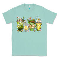 Seafoam daisy coffee cups Classic Tee - Zillion Design Studio