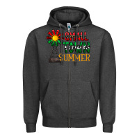 Charcoal Heather small town summer Zipper Hoodie - CowhideDigitalArt