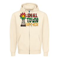 Sandshell small town summer Zipper Hoodie - CowhideDigitalArt