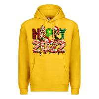 Lemon happy 2022 with christmas tree cake Premium Hoodie - AdoDesignShop