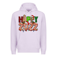 Lilac happy 2022 with christmas tree cake Premium Hoodie - AdoDesignShop