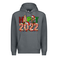 Rock happy 2022 with christmas tree cake Premium Hoodie - AdoDesignShop