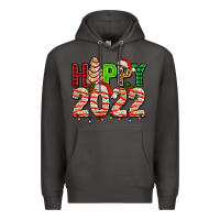 Smoke happy 2022 with christmas tree cake Premium Hoodie - AdoDesignShop