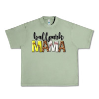 Oil Green ballpark mama Urban Heavy Tee - texasbilliewilder