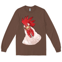 Chestnut silly chicken head Long Sleeve Tee - RanaPortraitStore
