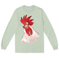 Matcha silly chicken head Long Sleeve Tee - RanaPortraitStore