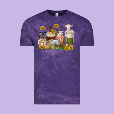 Vintage Tee coffee cups goats