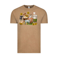 Vintage Coffee coffee cups goats Vintage Tee - texasbilliewilder