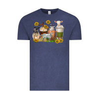 Vintage Denim coffee cups goats Vintage Tee - texasbilliewilder