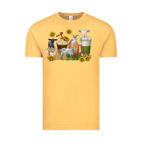 Vintage Mustard coffee cups goats Vintage Tee - texasbilliewilder