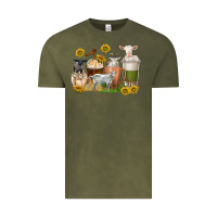 Vintage Olive coffee cups goats Vintage Tee - texasbilliewilder