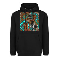 Black cowboy boot and gemstone Heavyweight Hoodie - BundleAndBundleShop