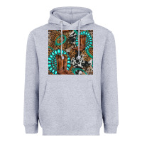 Heather Grey cowboy boot and gemstone Heavyweight Hoodie - BundleAndBundleShop