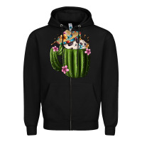 Black day of the dead mexican cactus Zipper Hoodie - FaDigitalArtStudio