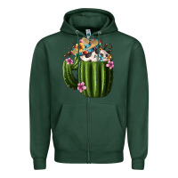 Sports Green day of the dead mexican cactus Zipper Hoodie - FaDigitalArtStudio