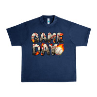 Navy game day baseball leopard Urban Heavy Tee - Zillion Design Studio