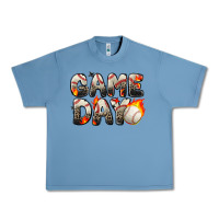 Pebble Blue game day baseball leopard Urban Heavy Tee - Zillion Design Studio