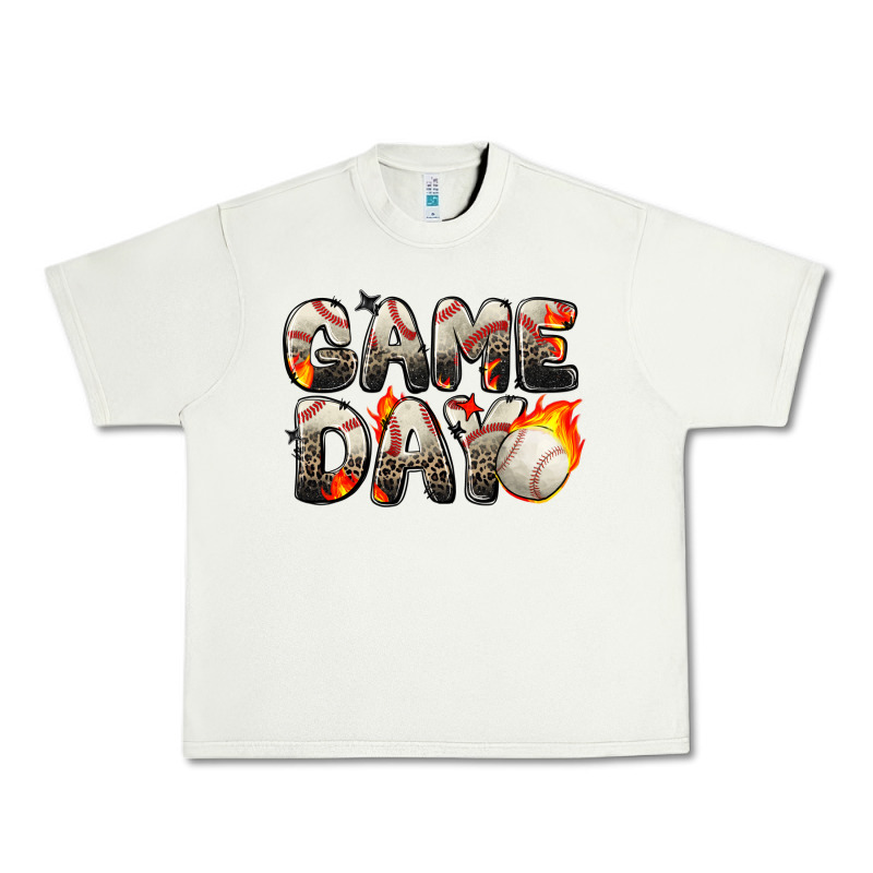 Game Day Baseball Leopard Urban Heavy Tee by Zillion Design Studio | Teevron