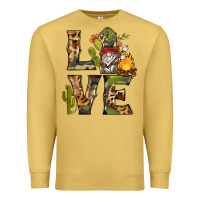 Antique Gold love camping gnome Premium Sweatshirt - BarkalooDesign