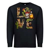 Black love camping gnome Premium Sweatshirt - BarkalooDesign