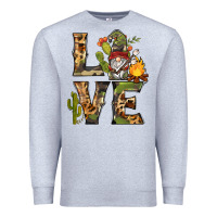Heather Grey love camping gnome Premium Sweatshirt - BarkalooDesign