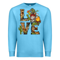 Ocean Blue love camping gnome Premium Sweatshirt - BarkalooDesign