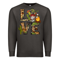 Smoke love camping gnome Premium Sweatshirt - BarkalooDesign