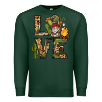 Sports Green love camping gnome Premium Sweatshirt - BarkalooDesign