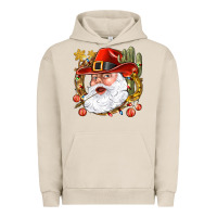 Pigment French Oak Cowboy Santa Urban Hoodie - BundleAndBundleShop