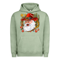 Pigment Oil Green Cowboy Santa Urban Hoodie - BundleAndBundleShop