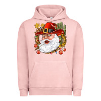 Pigment Salmon Cowboy Santa Urban Hoodie - BundleAndBundleShop
