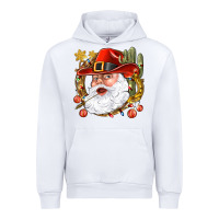 White Cowboy Santa Urban Hoodie - BundleAndBundleShop