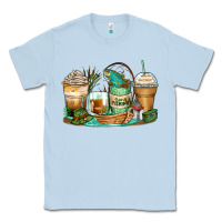 Dusty Blue fishing coffee cups Classic Tee - Zillion Design Studio