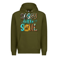 Army Green sassy little soul Premium Hoodie - NancyCooperArtShop