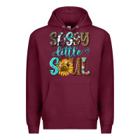 Burgundy sassy little soul Premium Hoodie - NancyCooperArtShop