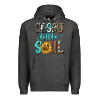 Charcoal Heather sassy little soul Premium Hoodie - NancyCooperArtShop
