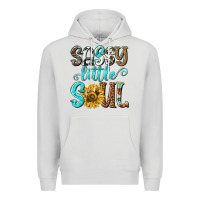 Dove Grey sassy little soul Premium Hoodie - NancyCooperArtShop
