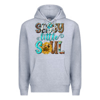 Heather Grey sassy little soul Premium Hoodie - NancyCooperArtShop