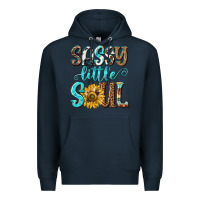 Navy sassy little soul Premium Hoodie - NancyCooperArtShop