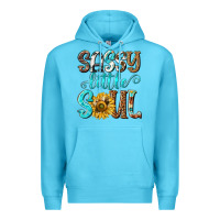 Ocean Blue sassy little soul Premium Hoodie - NancyCooperArtShop