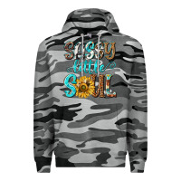 Slate Camo sassy little soul Premium Hoodie - NancyCooperArtShop